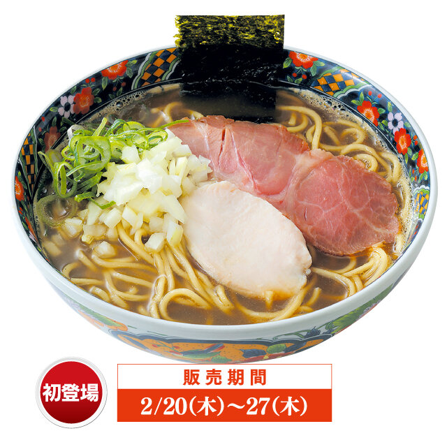 東京都“龜戶煮幹中華蕎麥蕎麥糕” ●濃厚蕎麥麵(1杯)含稅1,150日圓 ●拌玉(1玉)含稅350日圓